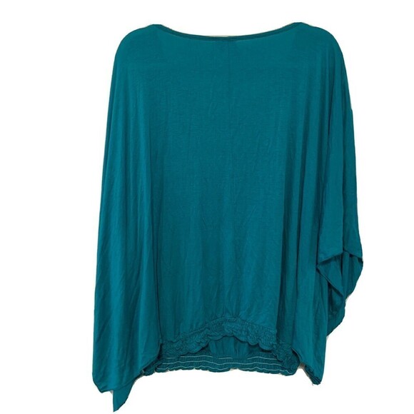 New Directions Womens Size XL Multicolor Paisley Print Smocked Hem Blouse - Picture 3 of 5